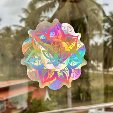 Mandala Lotus Suncatcher Sticker