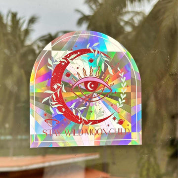 Moon Child Suncatcher Sticker