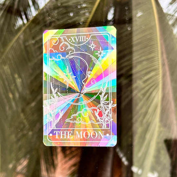 The Moon-Tarot Suncatcher Sticker