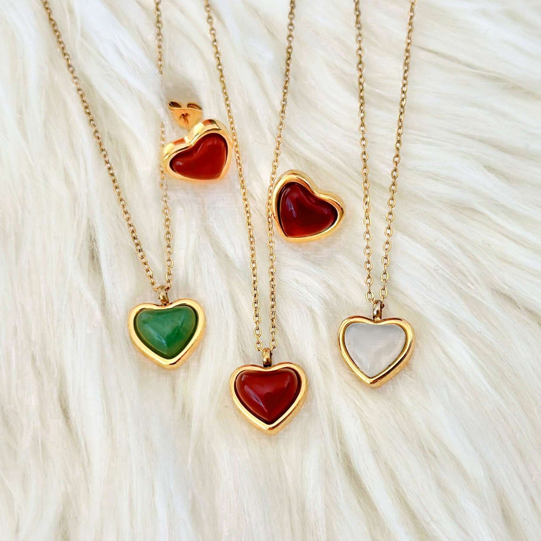 Matching Heart Necklaces