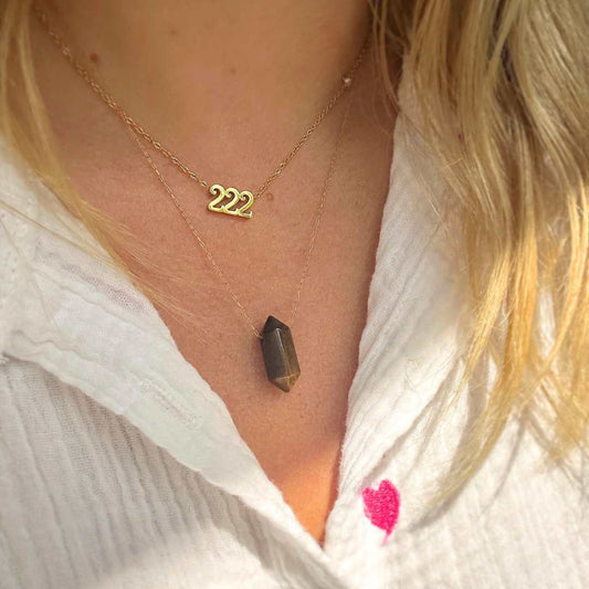 Dainty Angel Number Necklace