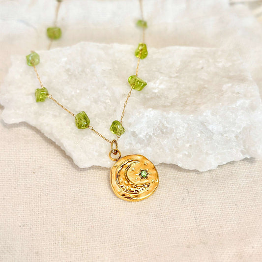 Peridot Lunar Necklace