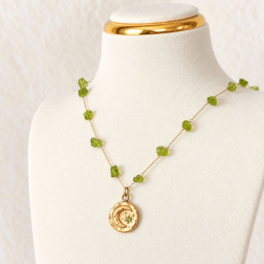 Peridot Lunar Necklace