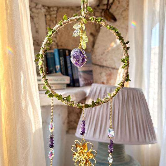 Sacred Forest Amethyst Suncatcher