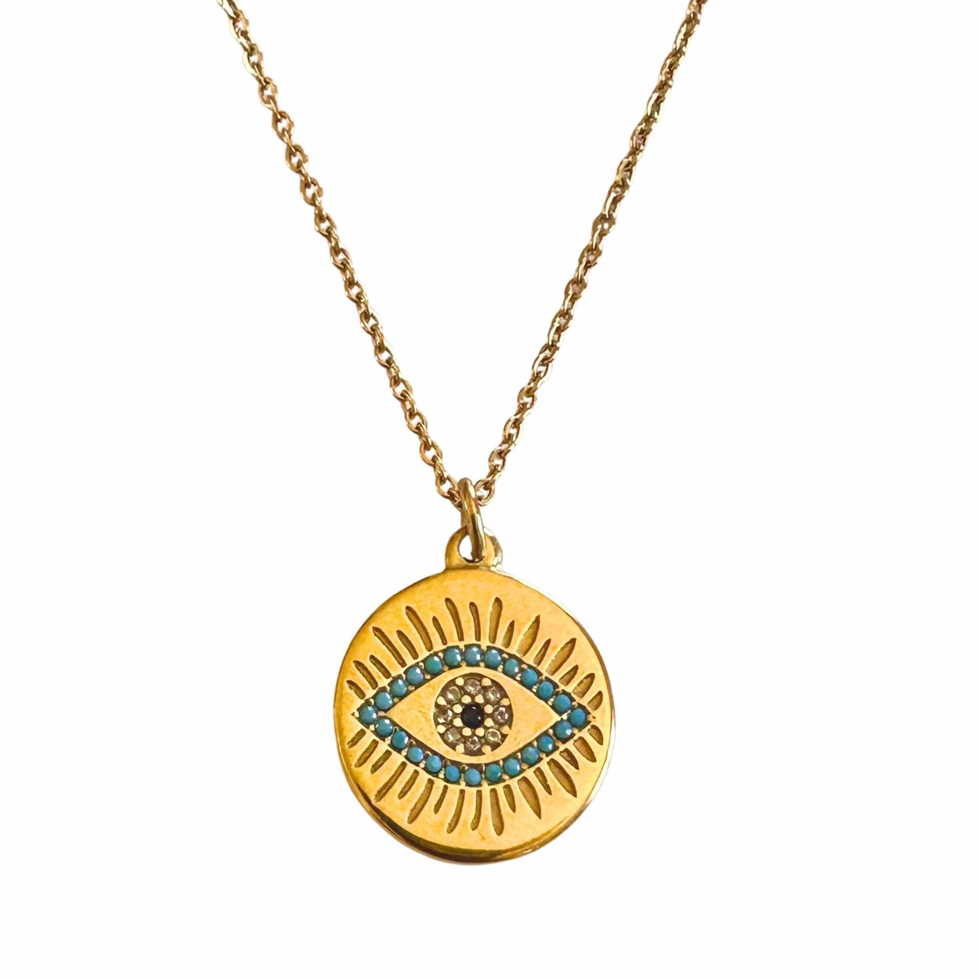 Shimmering Evil Eye Necklace