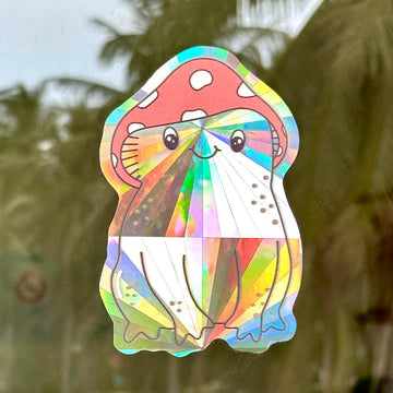 Shroomie Bloomie Suncatcher Sticker