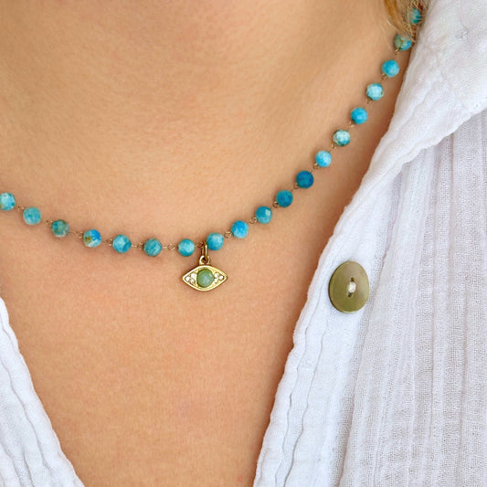 Blue Lace Guardian Necklace