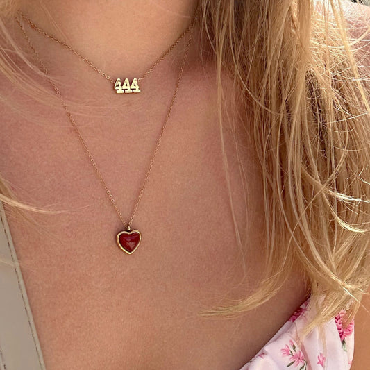 Dainty Angel Number Necklace
