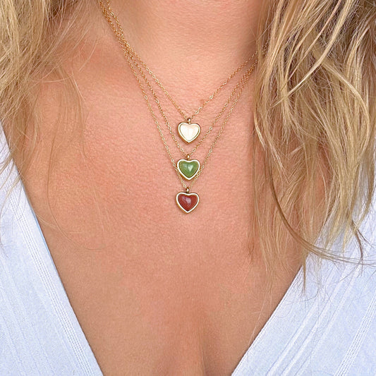 Matching Heart Necklaces