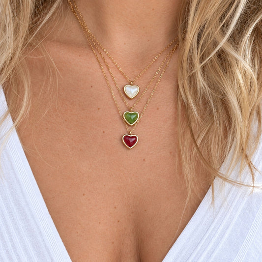 Matching Heart Necklaces