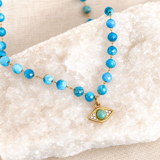 Blue Lace Guardian Necklace