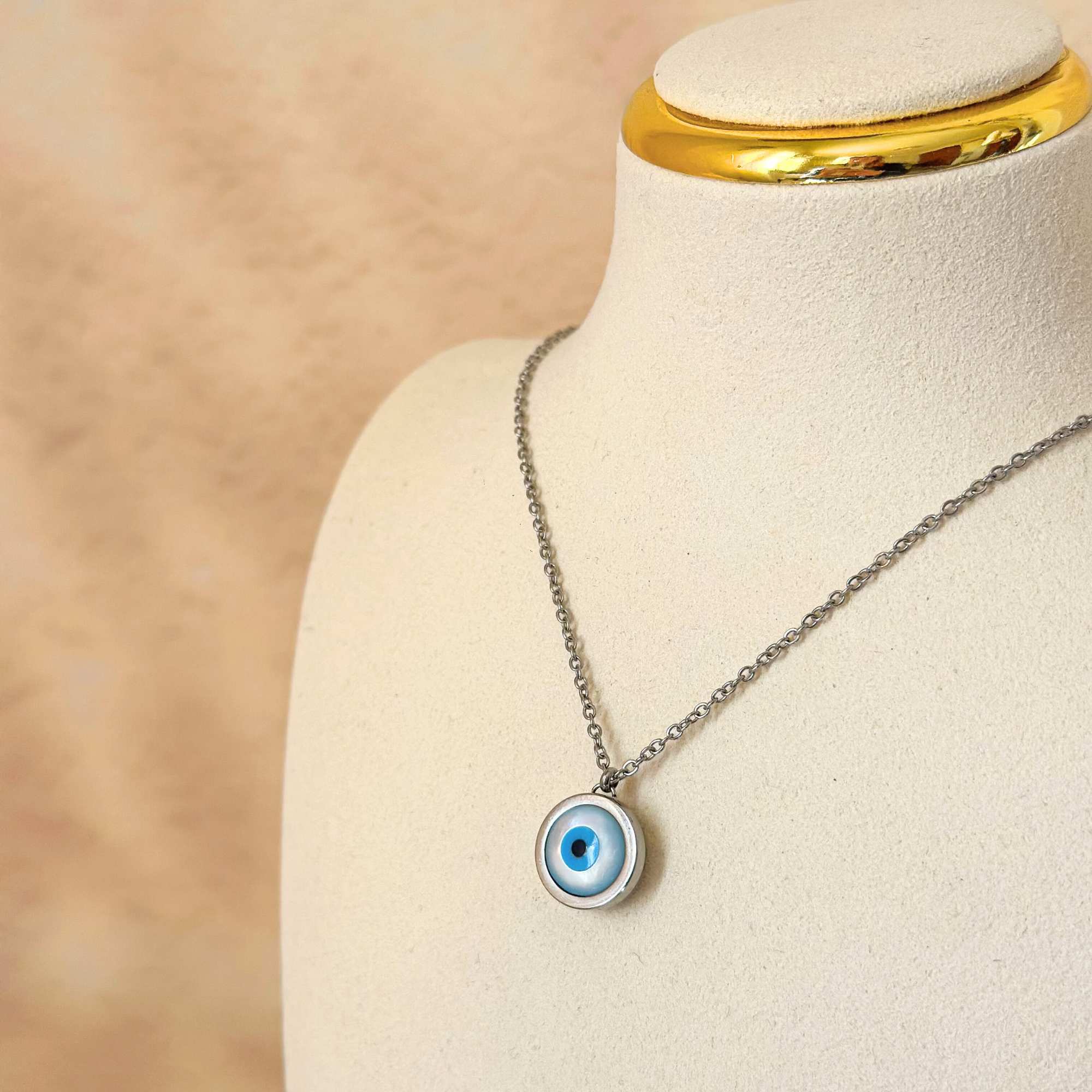 Evil Eye Shell Necklace