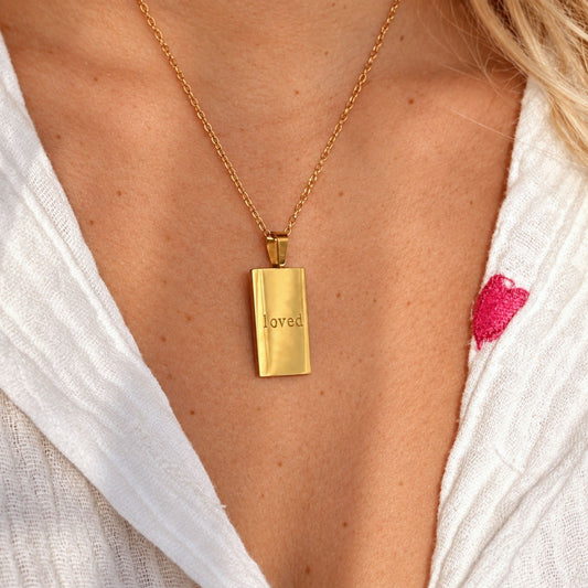 'Loved' Affirmation Necklace