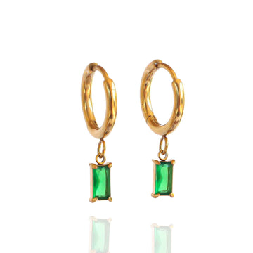 Emerald Dangle Earrings