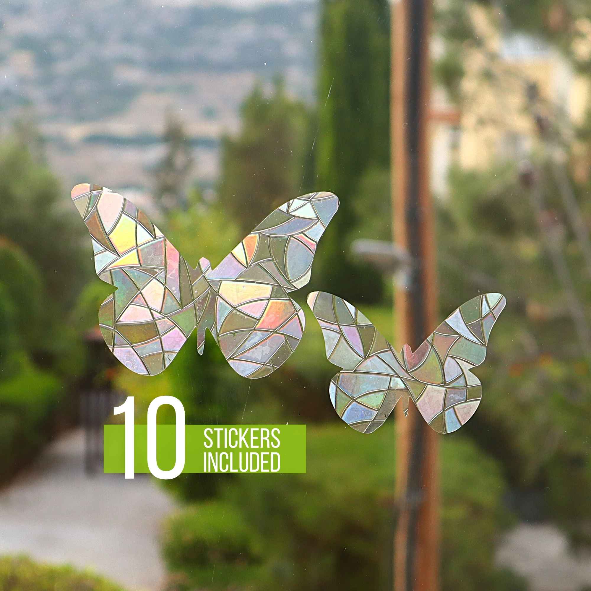 Butterfly Suncatcher Stickers Set (10pcs)